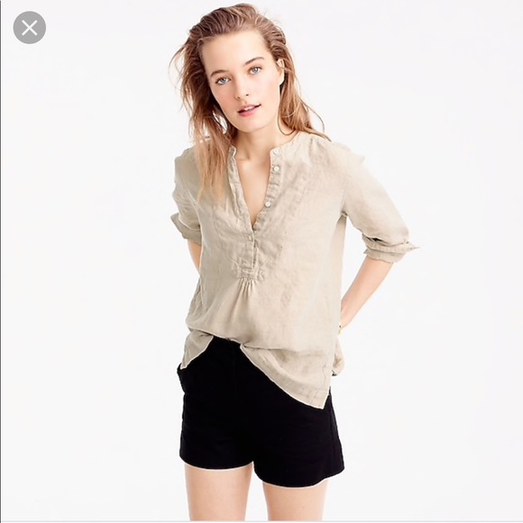 Jcrew Irish Linen Popover Baird Mcnutt 